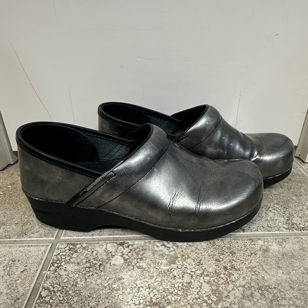 Silver Dansko Clogs